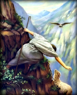 الراعى الصالح ينقذ الخروف